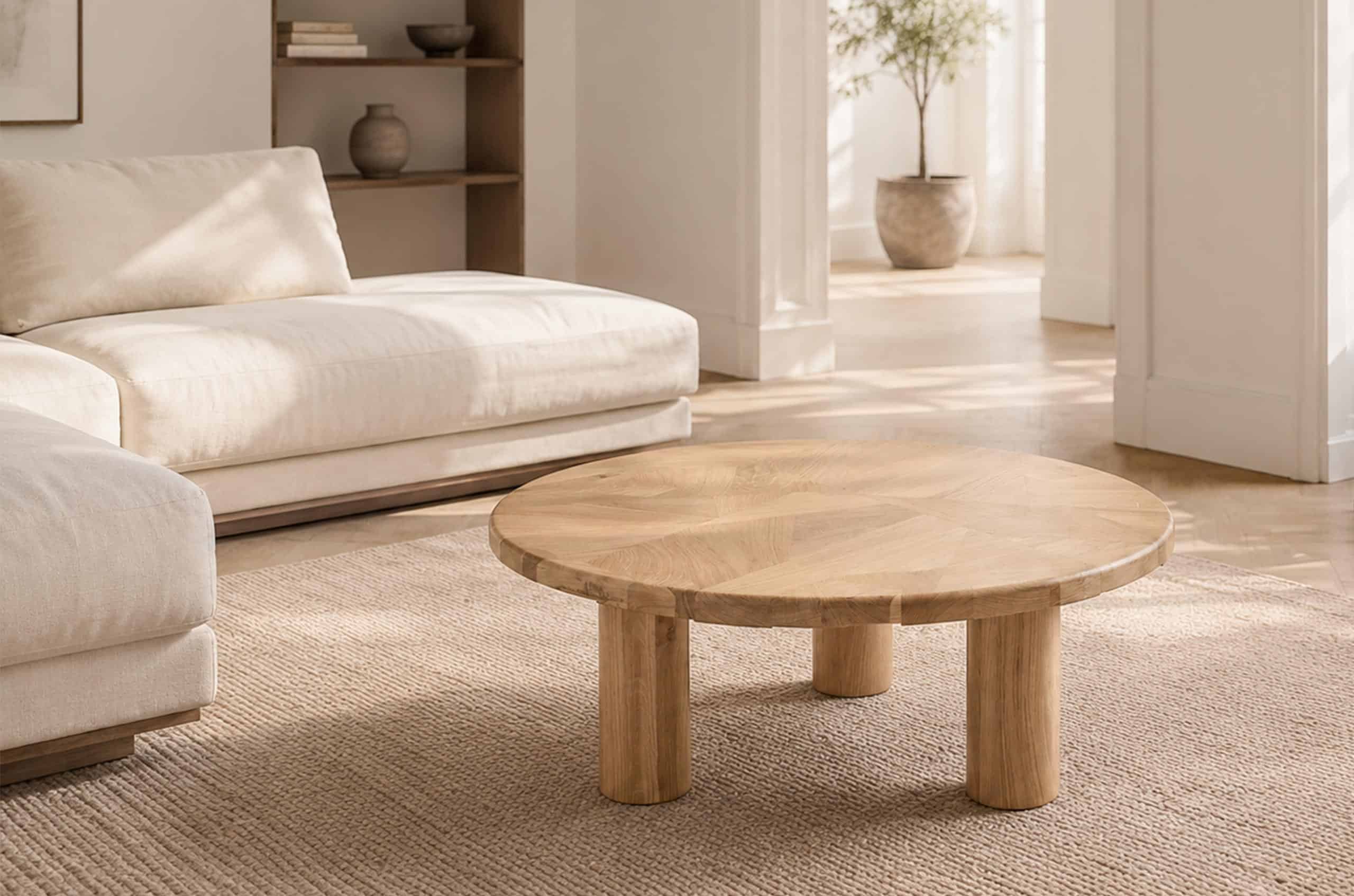 Balcon en bois massif, design épuré, mobilier moderne pour intérieur chaleureux.
