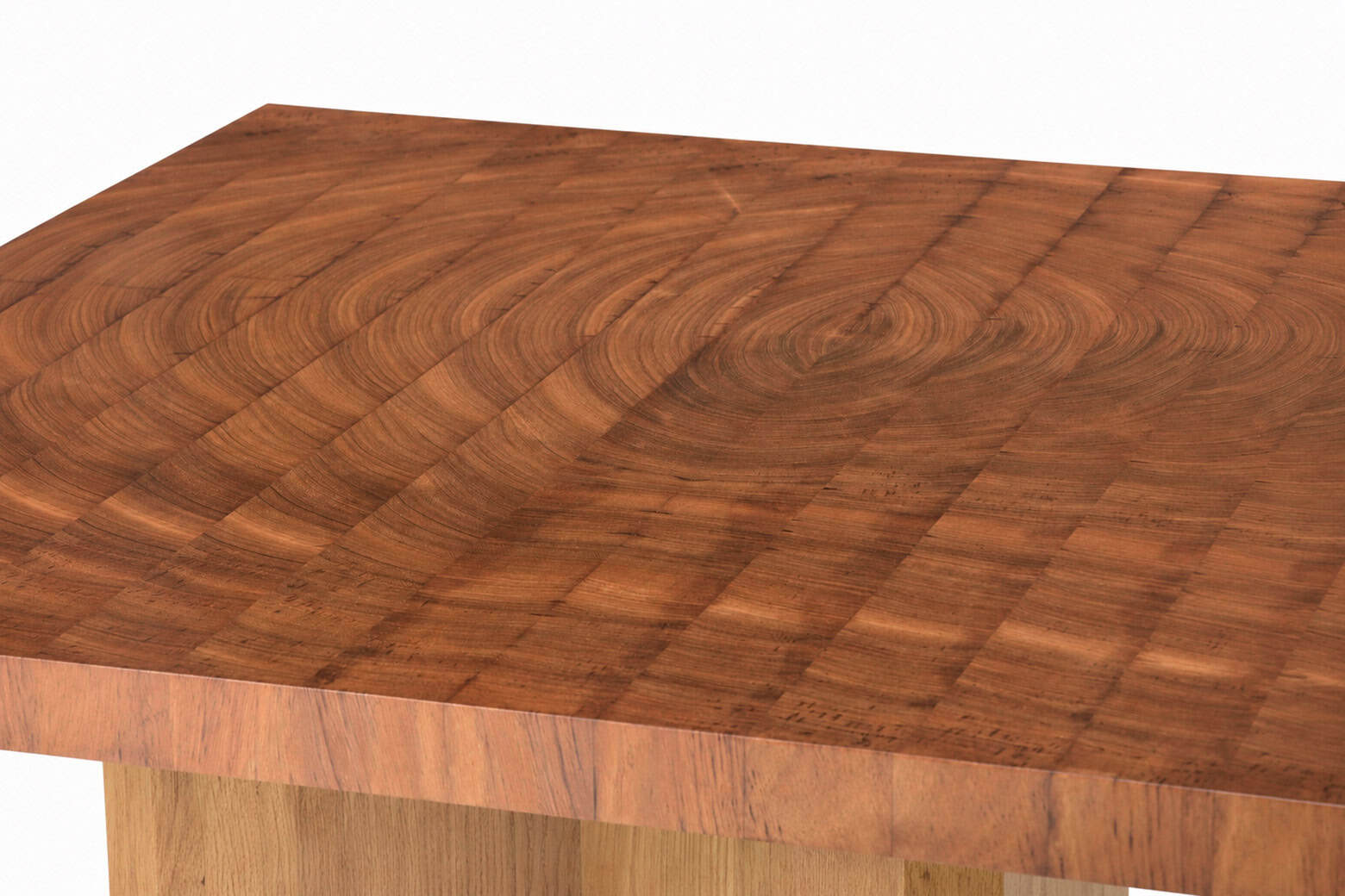 Table basse ECHO en bois massif avec finition naturelle, design moderne et élégance pour salon contemporain.