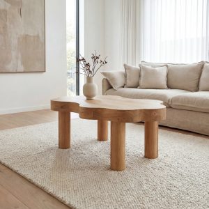 Table basse massive en chêne - PLOT-P4