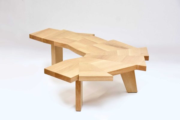 Thomas Coup la fronde - Raw chene meuble bois table basse
