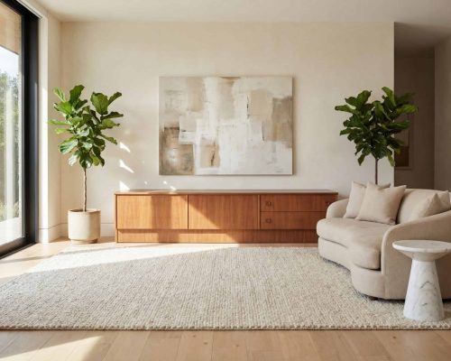 Enfilade scandinave vintage en teck restaurée, idéale pour un style intérieur épuré et chaleureux. Parfaite pour ajouter une touche rétro à votre salon ou salle à manger.