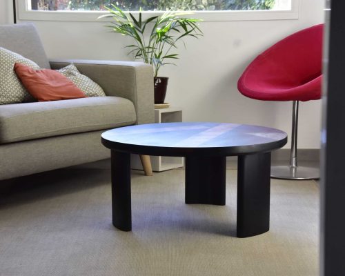 Thomas Coup la fronde - meuble table basse noyer inlay 001